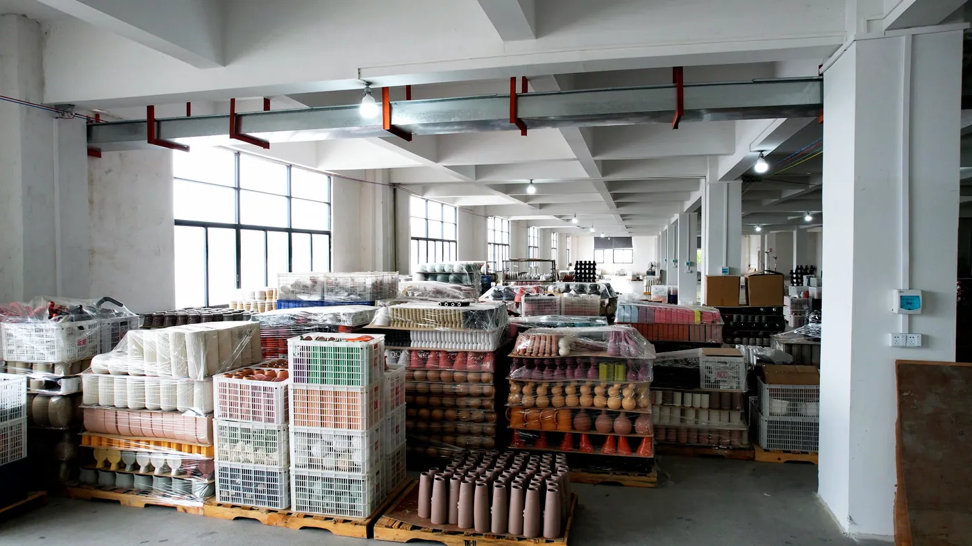 Finished goods on pallets